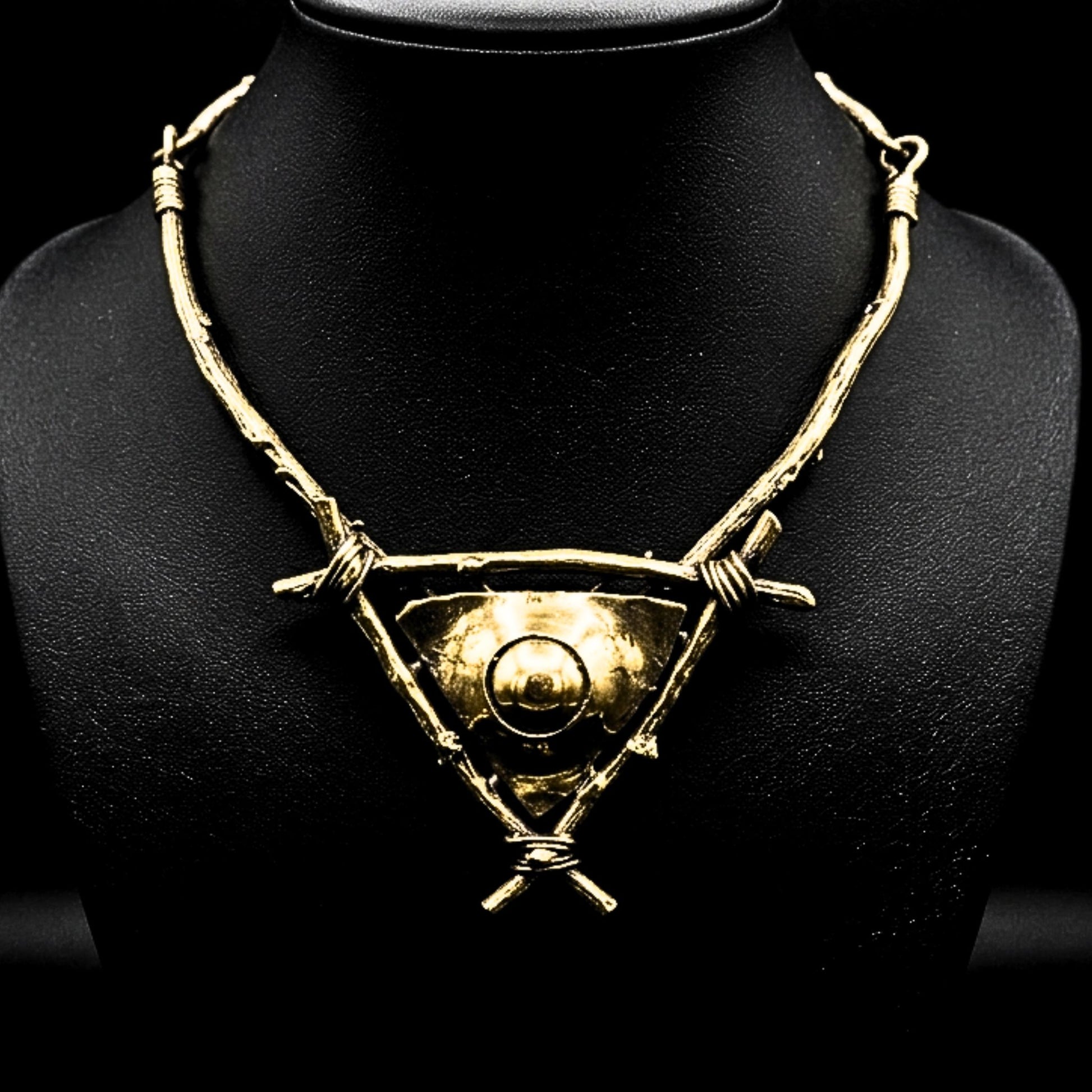 collar bronce unisex diseño exclusivo arte joyeria osnor zamak