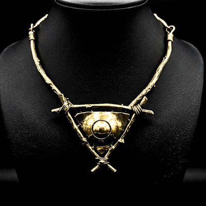 collar bronce unisex diseño exclusivo arte joyeria osnor zamak