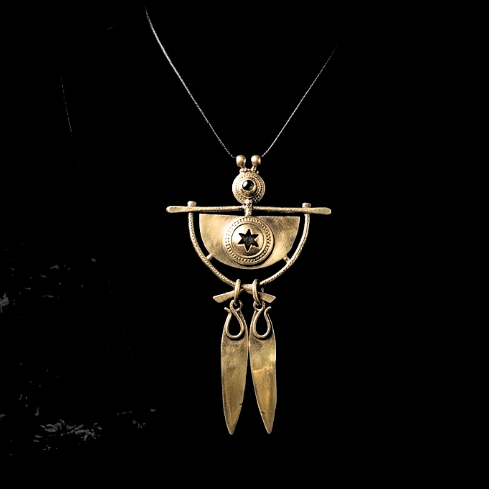 collar de bronce cadena rejila diseño exclusivo bronce joyeria osnor zamak