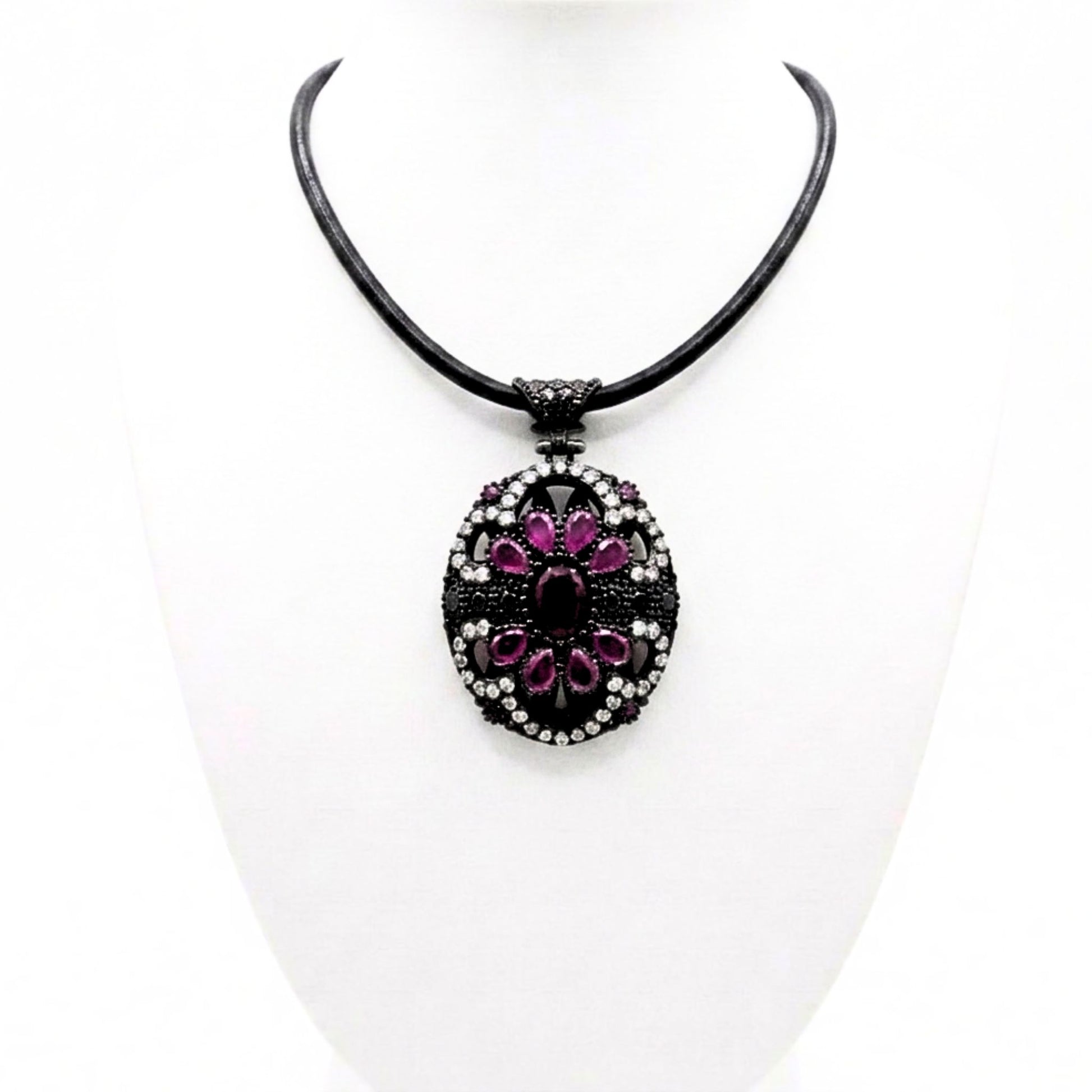 Collar gargantilla de plata y bronce piedras naturales ágata roja Circonitas blancas cúbicas vintage volumen arte envejecido diseño joyería osnor moda moderno elegante boda fiesta glamour lujo exclusivo único 