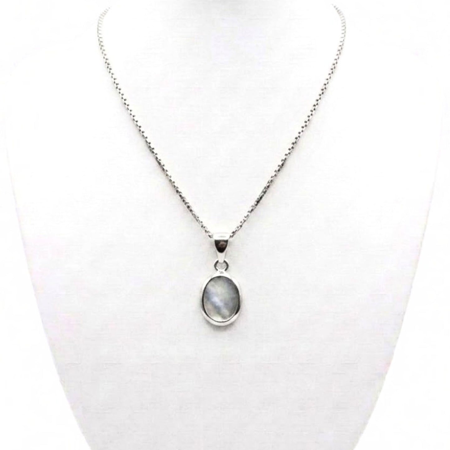 Collar gargantilla cadena de plata rodio nácar diseño joyería osnor moda moderno elegante boda fiesta fashion glamour lujo 