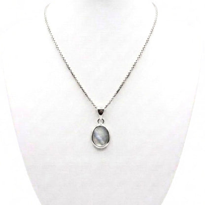 Collar gargantilla cadena de plata rodio nácar diseño joyería osnor moda moderno elegante boda fiesta fashion glamour lujo 