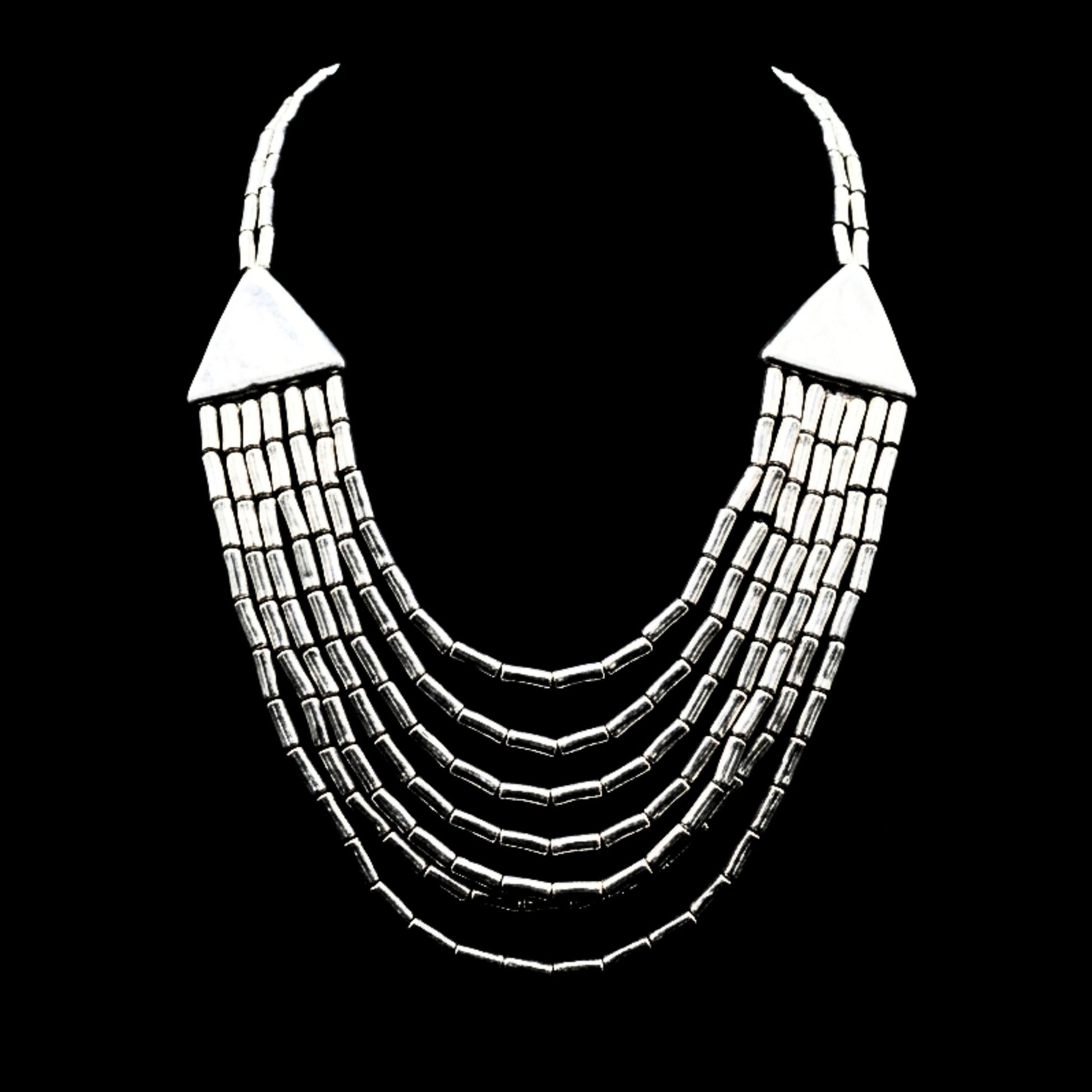 collar de cadenas de zamak diseño exclusivo joyeria osnor zamak