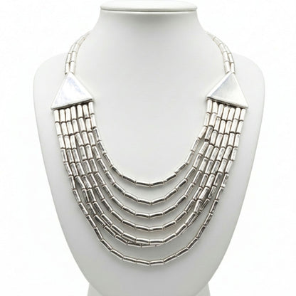 collar de cadenas de zamak mujer diseño exclusivo joyeria osnor zamak