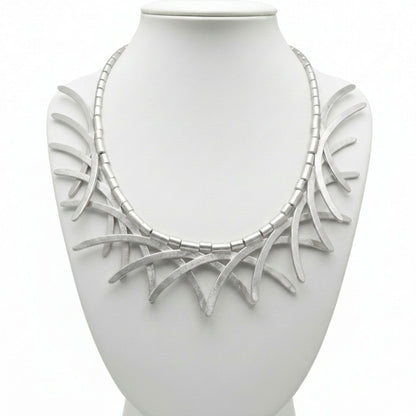 collar gargantilla zamak mujer plateado exclusivo joyeria osnor zamak