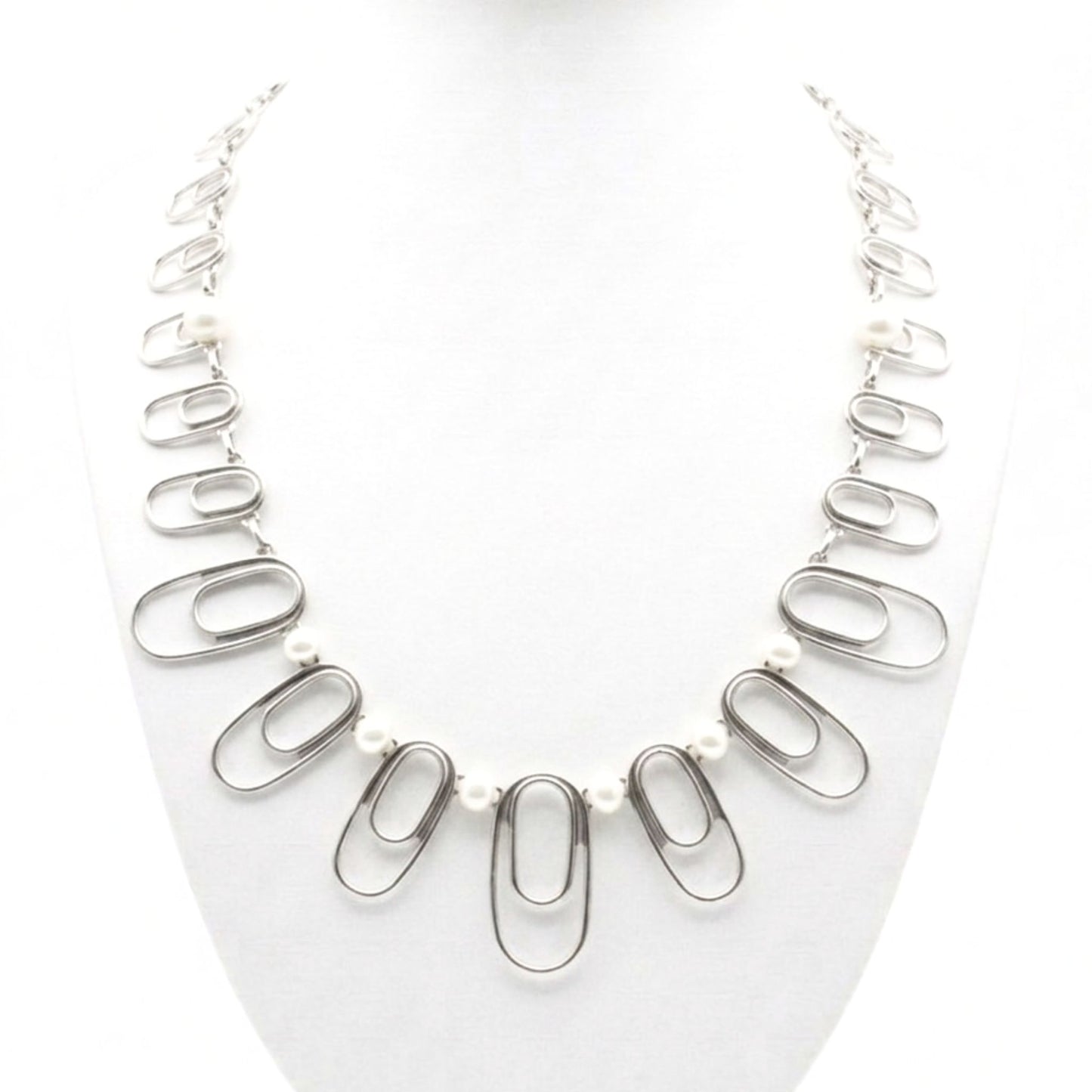 Collar cadena gargantilla zamak unisex volumen diseño joyería osnor moda moderno elegante boda fiesta fashion glamour lujo elegante diario exclusivo único cierre de gancho 