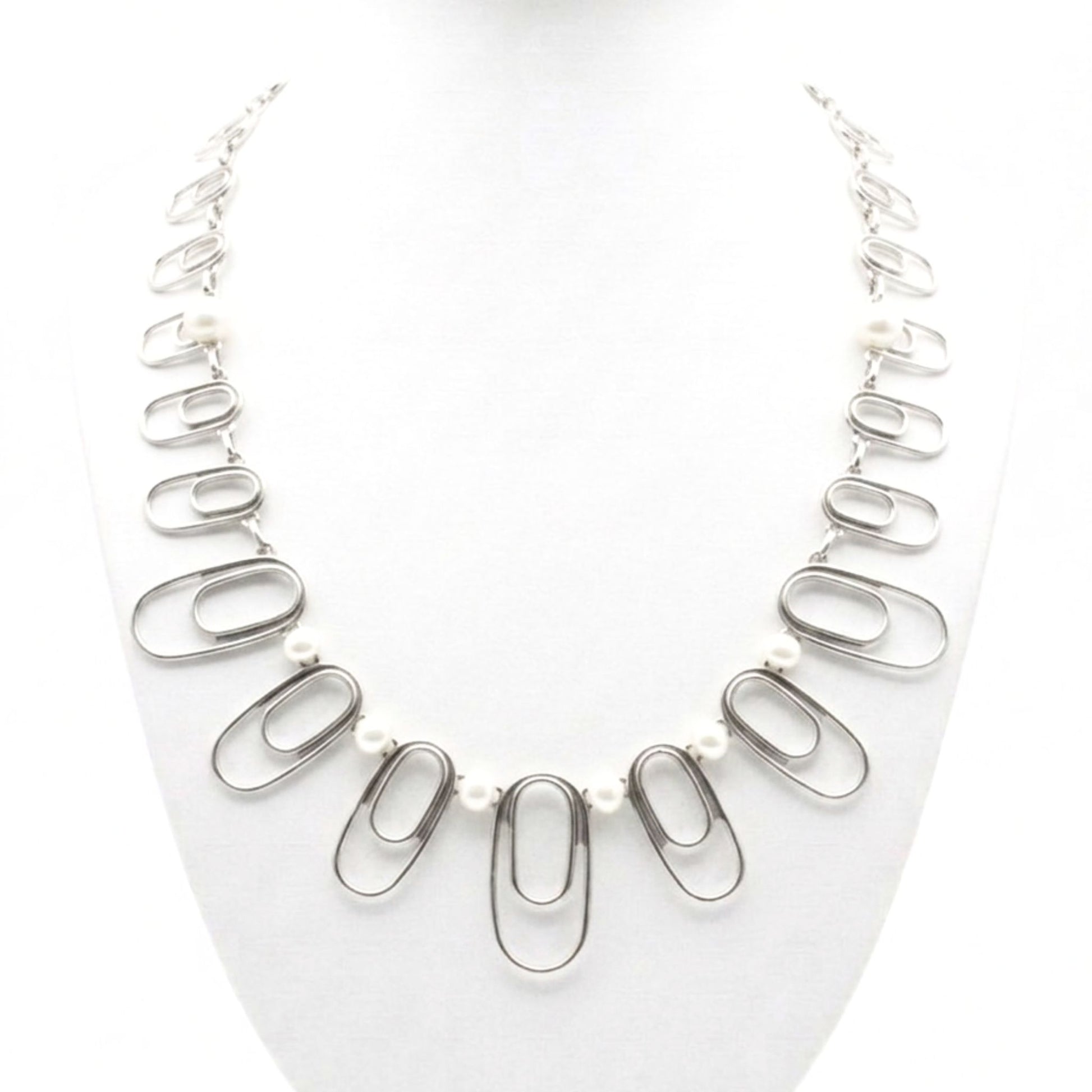 Collar cadena gargantilla zamak unisex volumen diseño joyería osnor moda moderno elegante boda fiesta fashion glamour lujo elegante diario exclusivo único cierre de gancho 
