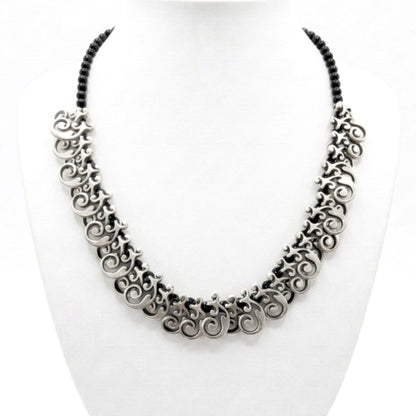 Collar de zamak unisex volumen diseño joyería osnor moda moderno elegante boda fiesta fashion glamour lujo elegante diario exclusivo único 