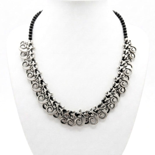 Collar de zamak unisex volumen diseño joyería osnor moda moderno elegante boda fiesta fashion glamour lujo elegante diario exclusivo único 