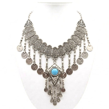 Collar de zamak mujer volumen hipoalergénico plateado cierre gancho liso brillo volumen moda moderno elegante boda fiesta fashion glamour lujo diseño joyería osnor 