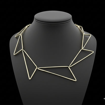 Collar Gargantilla Geométrica de Zamak Unisex | Joyería Osnor