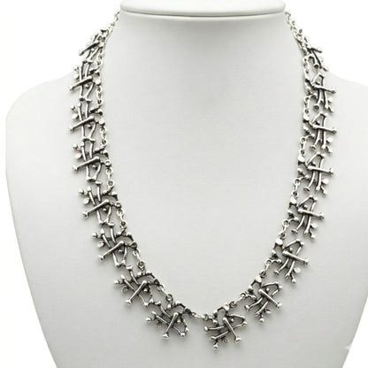 collar gargantilla de zamak mujer plateado exclusivo joyeria osnor zamak