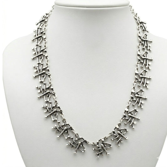 collar gargantilla de zamak mujer plateado exclusivo joyeria osnor zamak