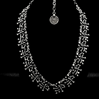 collar de zamak plateado exclusivo joyeria osnor zamak