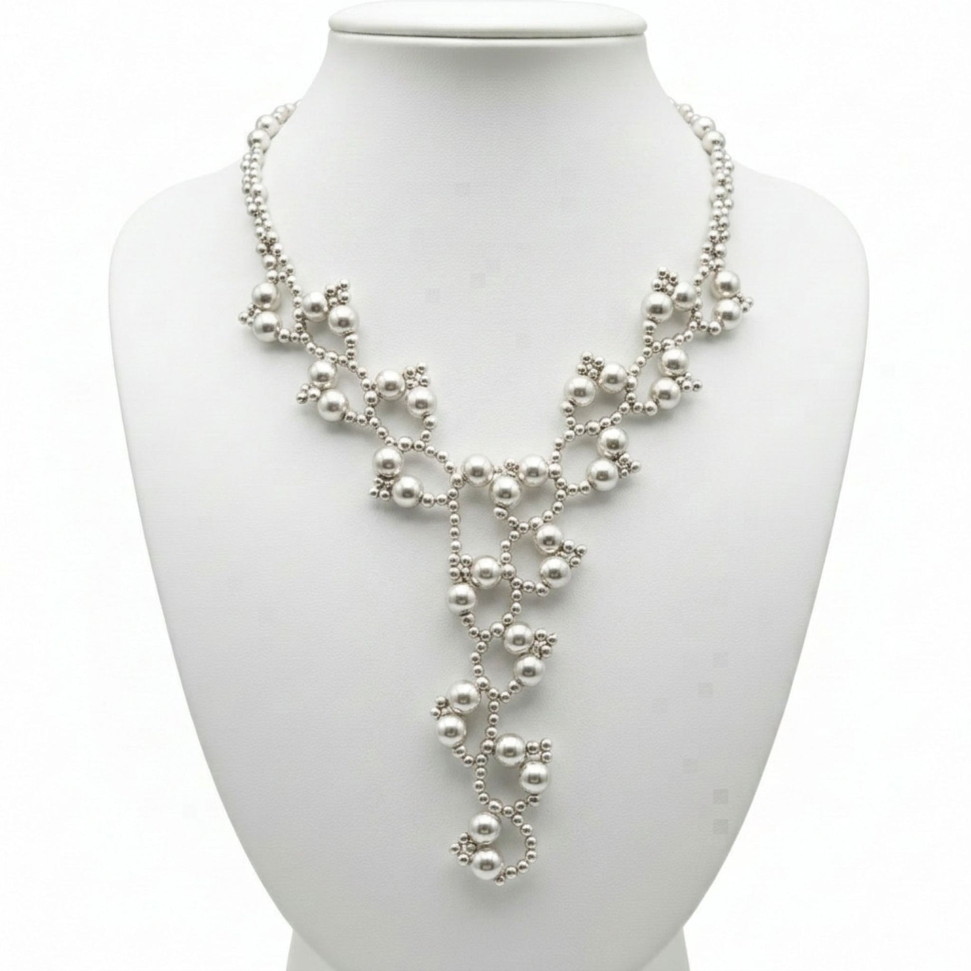 collar zamak mujer exclusivo con bolas joyeria osnor zamak