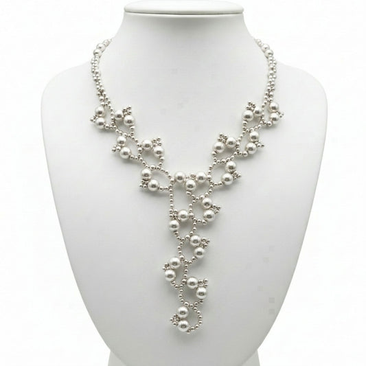 collar zamak mujer exclusivo con bolas joyeria osnor zamak