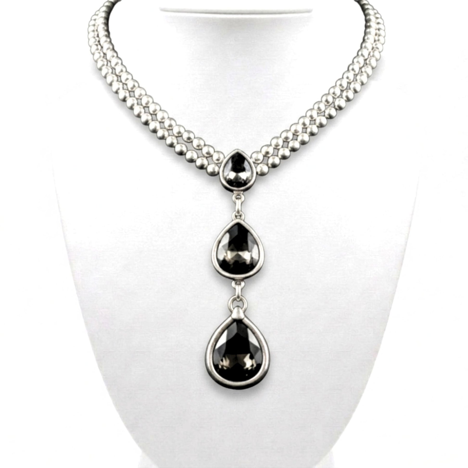 Collar cadena gargantilla zamak mujer volumen hipoalergénico plateado aleación ajustable diseño joyería osnor moda moderno elegante boda fiesta fashion glamour lujo mujer diferente exclusivo vintage único 