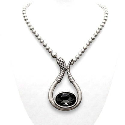 Collar gargantilla cadena serpiente bolas hipoalergénico cierre de gancho diseño joyería osnor moda moderno elegante boda fiesta fashion glamour lujo elegante diario boda exclusivo único 