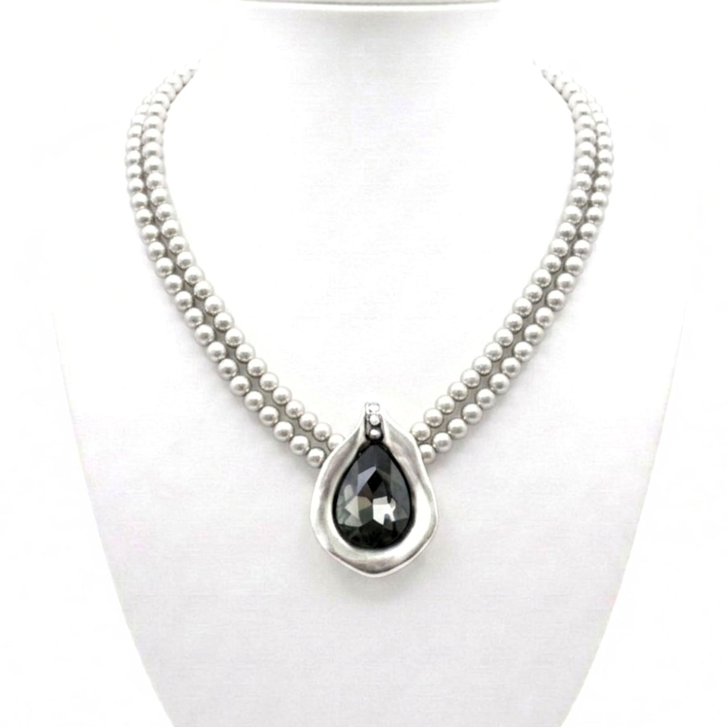 Collar cadena gargantilla zamak mujer volumen hipoalergénico plateado aleación ajustable diseño joyería osnor moda moderno elegante boda fiesta fashion glamour lujo elegante diario exclusivo único 