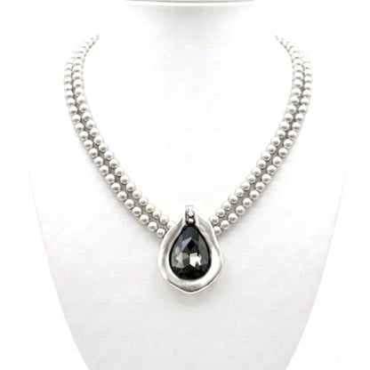 Collar cadena gargantilla zamak mujer volumen hipoalergénico plateado aleación ajustable diseño joyería osnor moda moderno elegante boda fiesta fashion glamour lujo elegante diario exclusivo único 