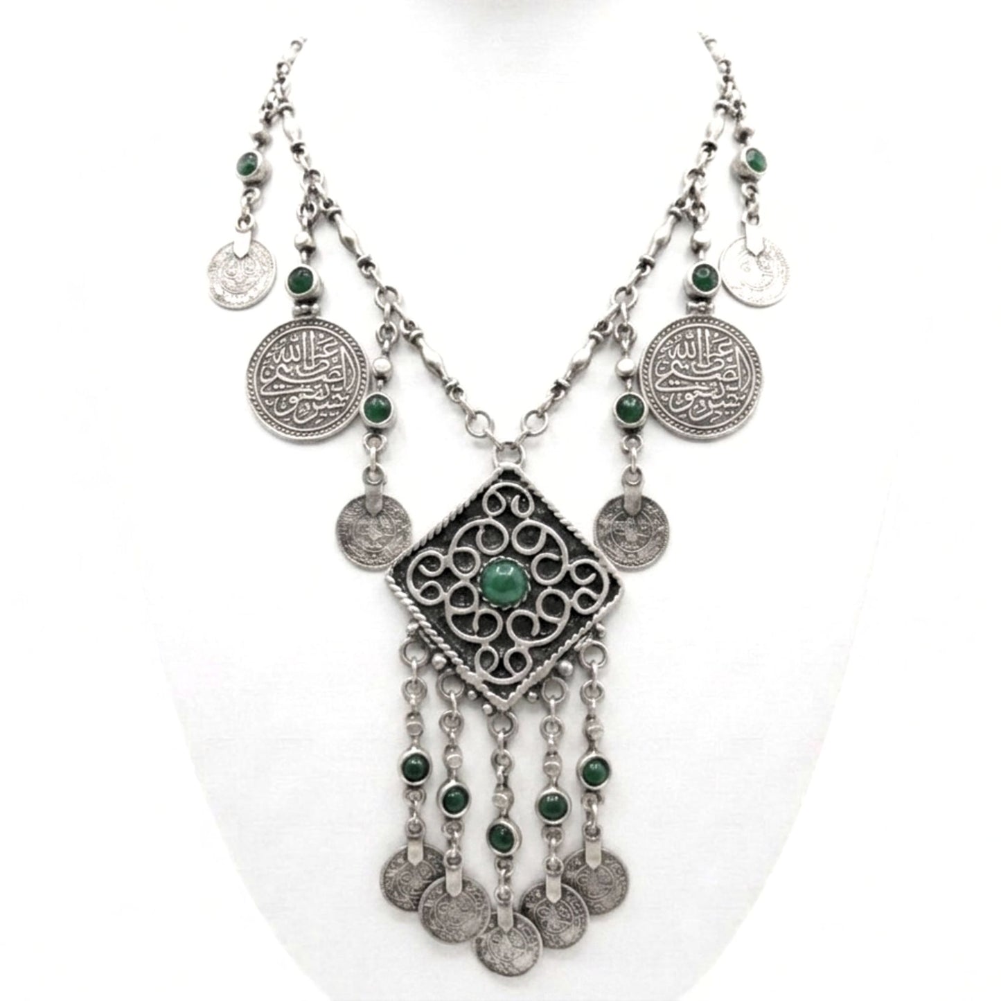 Collar cadena gargantilla zamak mujer volumen hipoalergénico plateado aleación ajustable cierre de gancho largo diseño joyería osnor moda moderno elegante boda fiesta fashion glamour lujo elegante diario 