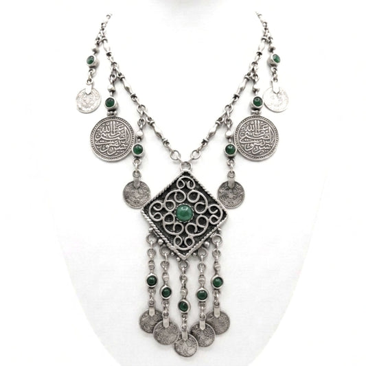 Collar cadena gargantilla zamak mujer volumen hipoalergénico plateado aleación ajustable cierre de gancho largo diseño joyería osnor moda moderno elegante boda fiesta fashion glamour lujo elegante diario 
