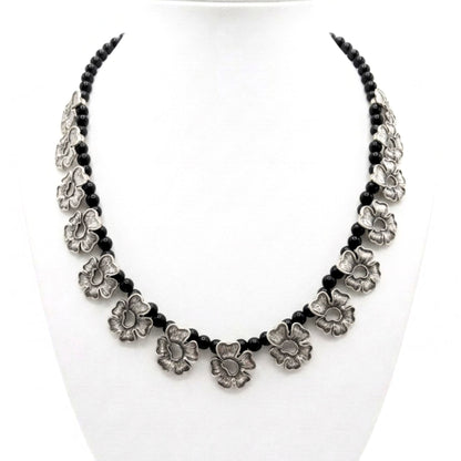 Collar de zamak mujer volumen hipoalergénico plateado aleación ajustable diseño joyería osnor moda moderno elegante boda fiesta fashion glamour lujo mujer diferente exclusivo vintage 