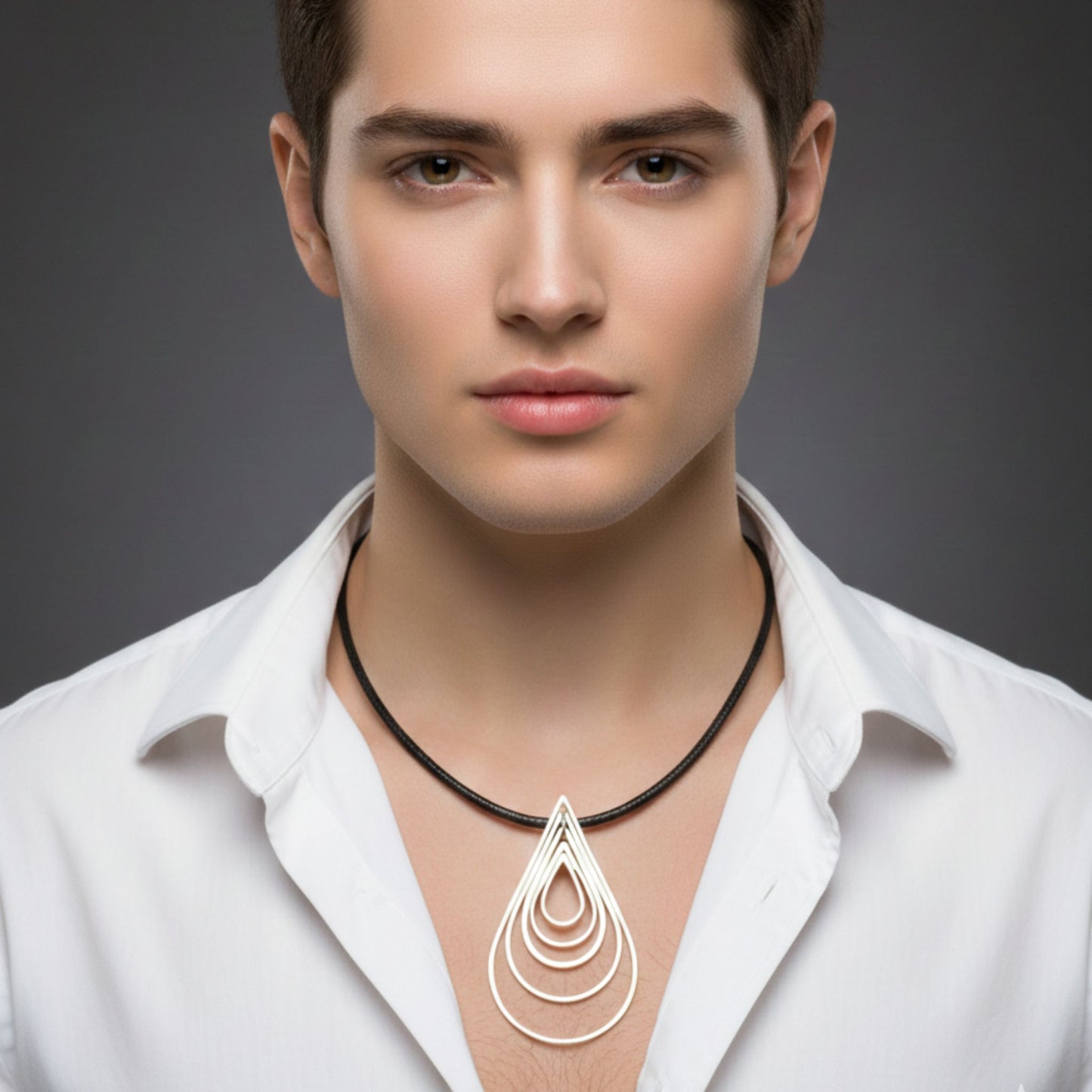 Collar Gargantilla Zamak Plateado Unisex – Joyería Osnor