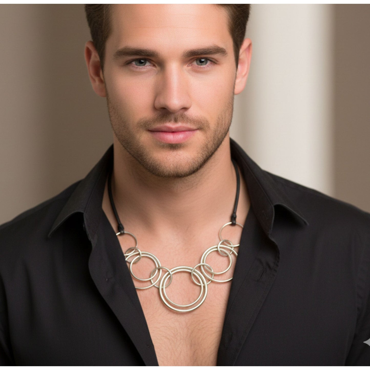 Collar Gargantilla Zamak Plateado | Unisex | Joyería Osnor