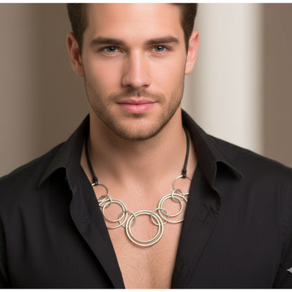 Collar Gargantilla Zamak Plateado | Unisex | Joyería Osnor
