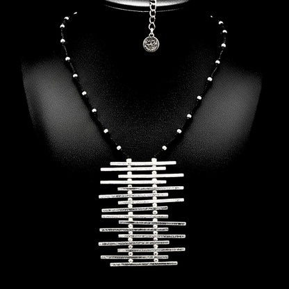 collar de zamak largo volumen diseño exclusivo joyeria osnor