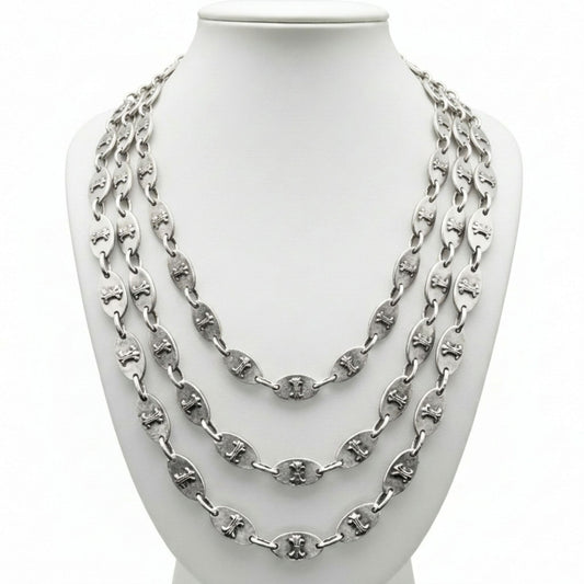 Collar zamak unisex triple exclusivo joyeria osnor zamak