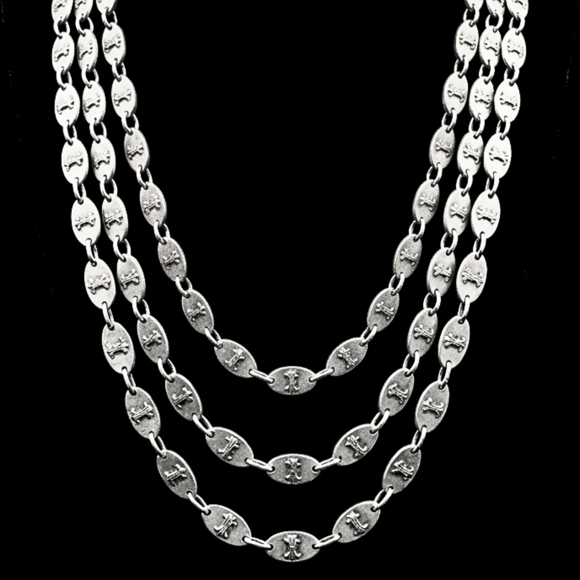Collar zamak unisex triple exclusivo joyeria osnor zamak