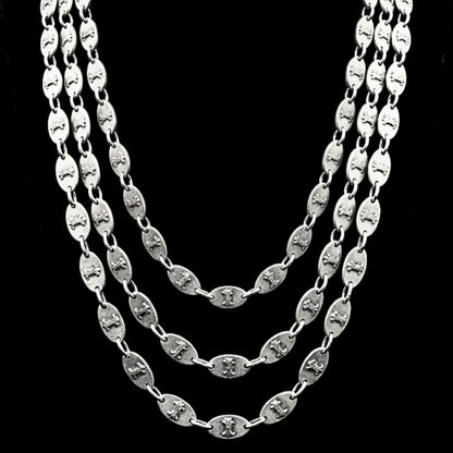 Collar zamak unisex triple exclusivo joyeria osnor zamak