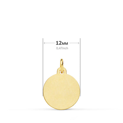 18K MEDALLA ORO AMARILLO DE SAINT MICHEL 12 MM