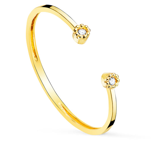 18K SORTIJA ORO AMARILLO DIAMANTES DE LABORATORIO 0,0160 QTS. VS2-G CUERPO 1,10 MM