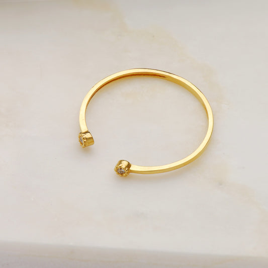 18K SORTIJA ORO AMARILLO DIAMANTES DE LABORATORIO 0,0160 QTS. VS2-G CUERPO 1,10 MM