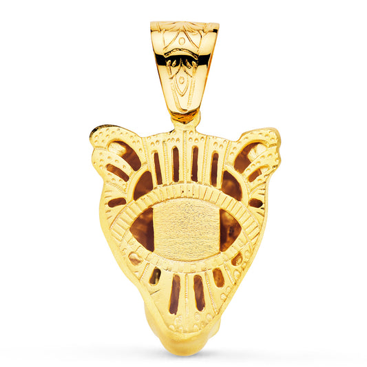 18K COLGANTE ORO AMARILLO PUMA GIGANTE. 40X34 MM