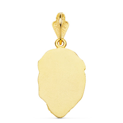 18K COLGANTE ORO AMARILLO CABEZA DE CRISTO 31X20 MM