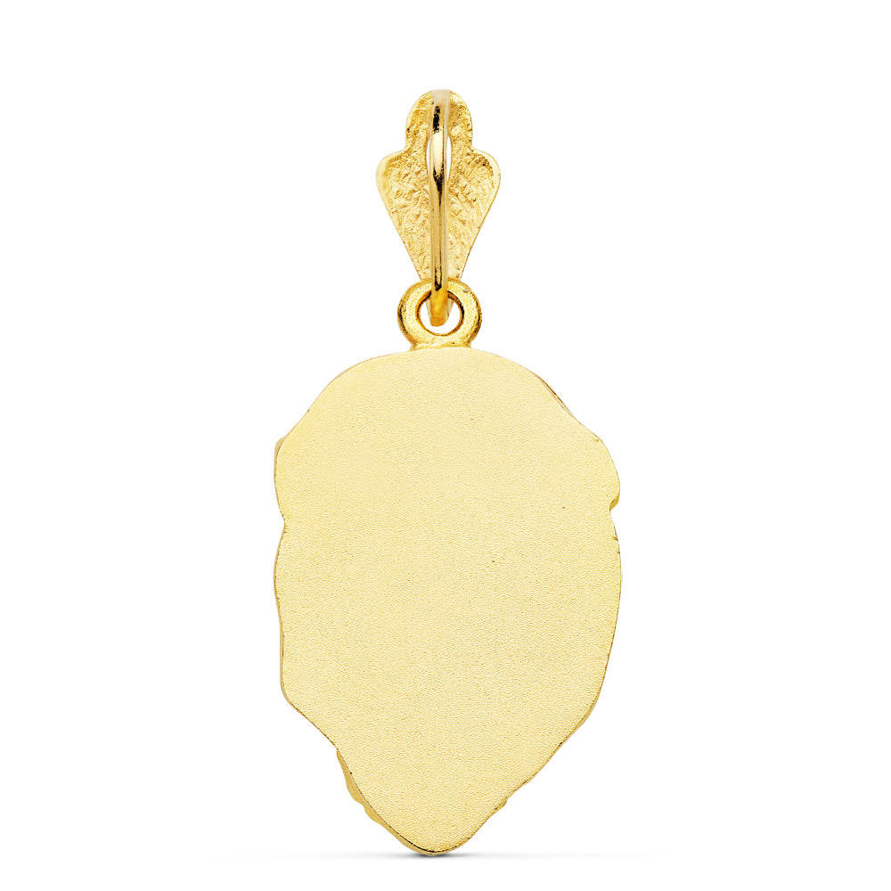 18K COLGANTE ORO AMARILLO CABEZA DE CRISTO 25X17 MM