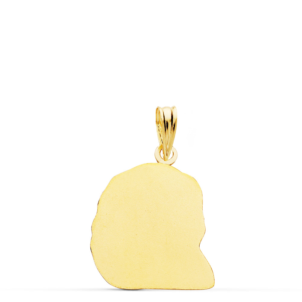 18K COLGANTE ORO AMARILLO CABEZA DE CRISTO 20X16 MM