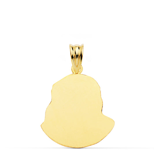 18K COLGANTE CRISTO MURILLO ORO AMARILLO 23X18 MM