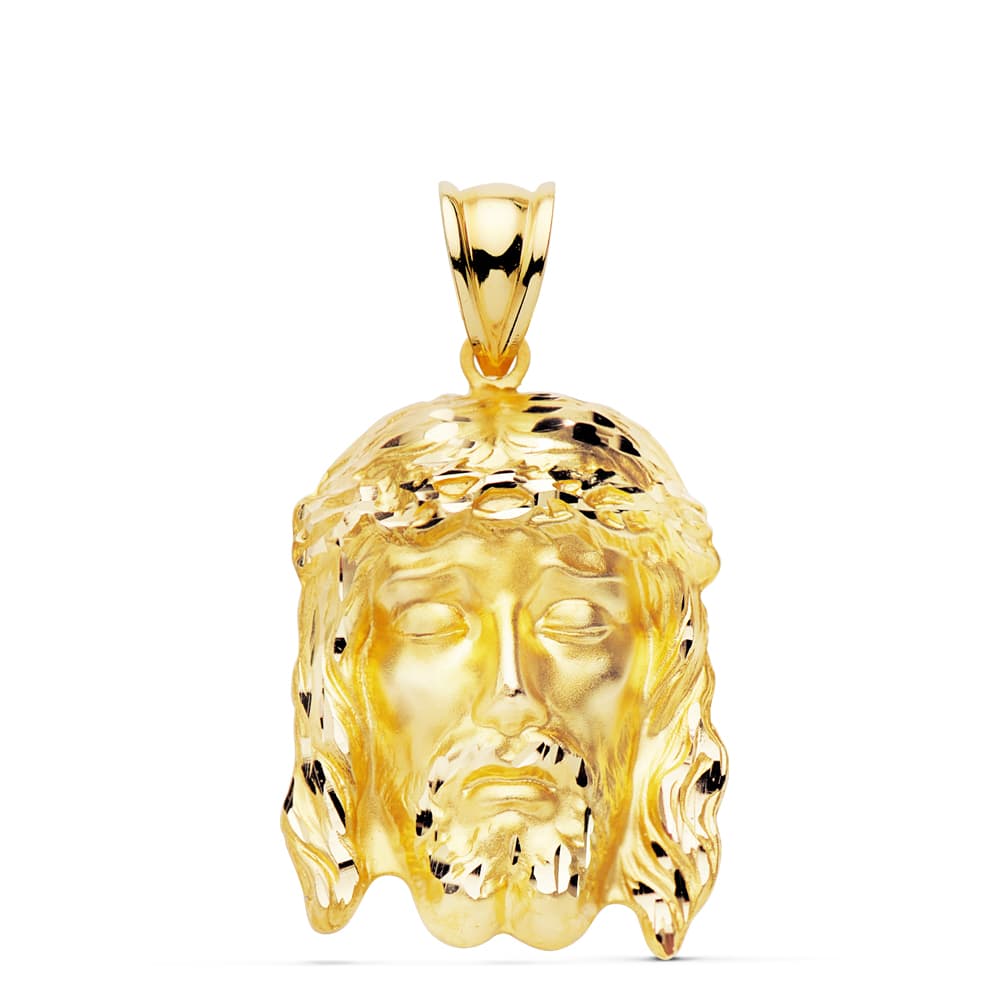 18K COLGANTE CRISTO DE LA BUENA MUERTE ORO AMARILLO 30X22 MM