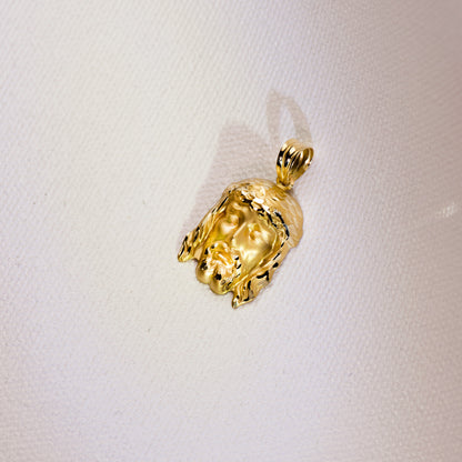 18K COLGANTE CRISTO DE LA BUENA MUERTE ORO AMARILLO 27X19 MM