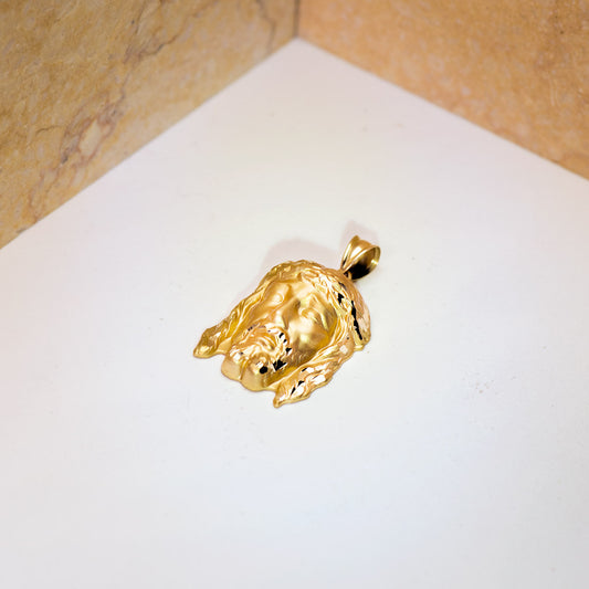 9K COLGANTE CRISTO DE LA BUENA MUERTE ORO AMARILLO 30X22 MM
