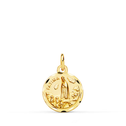 18K MEDALLA ORO AMARILLO VIRGEN DE FATIMA 12 MM