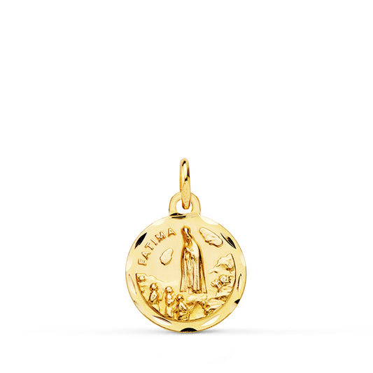 18K MEDALLA ORO AMARILLO VIRGEN DE FATIMA 12 MM