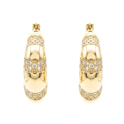 Pendientes aros argollas acero inoxidable dorado chapado oro 14ktes circonitas blancas engastadas diseño joyería osnor moda mujer 