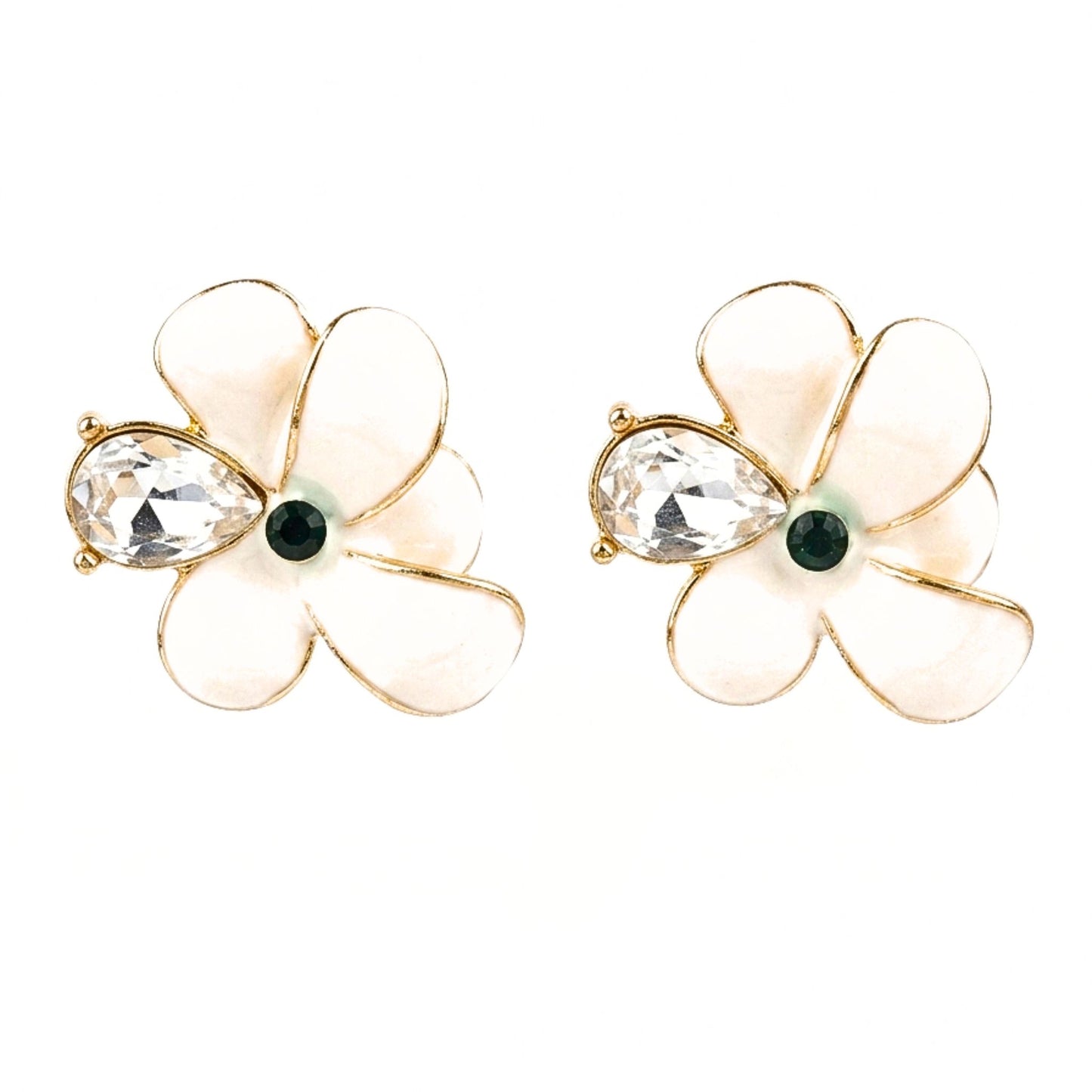 Pendientes Acero inoxidable dorado chapado oro 14ktes circonitas y nácar blanco diseño joyería osnor moda moderno elegante boda fiesta fashion glamour lujo mujer 