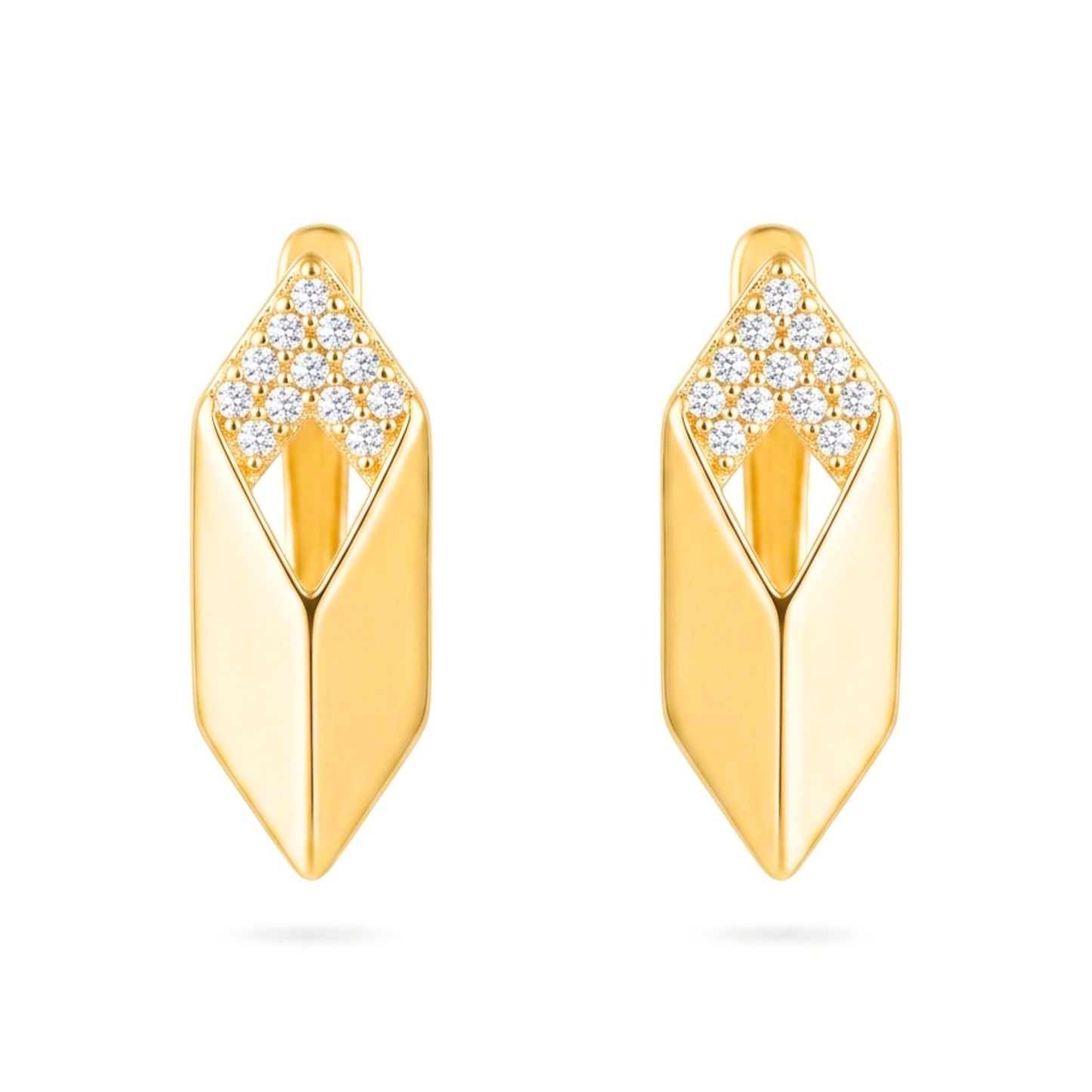 Pendientes de acero inoxidable dorado chapado oro 14ktes diseño de joyería moda moderno elegante boda fiesta glamour lujo elegante diario 